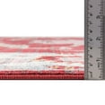 thumbnail image 7 of Unique Loom Paragon Collection Area Rug - Daneker (4' Octagon Red/Ivory), 7 of 7