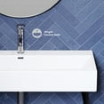 thumbnail image 4 of Claire 40 Ceramic Console Sink White Basin Black Legs, 4 of 10