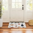thumbnail image 3 of Yayeee Doormat for Indoor Entrance 32" x 20" Non Slippery Floor Rug, White Cartoon Halloween Ghosts, 3 of 8