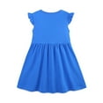 thumbnail image 5 of LIaqionyy Toddler Girls Cotton Dress Cute Printed Short Sleeve Princess Dresses Kids Casual Daily Wear Sundress, 5 of 6