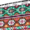 thumbnail image 3 of Waterproof Ethnic Boho Style Colorful Seamless Border Art Pattern Shower Curtain 72x72 Inch Bohemian Polyester Unique Shower Curtain for Bathroom Hotel Home Decor with 12 Plastic Hooks, 3 of 5