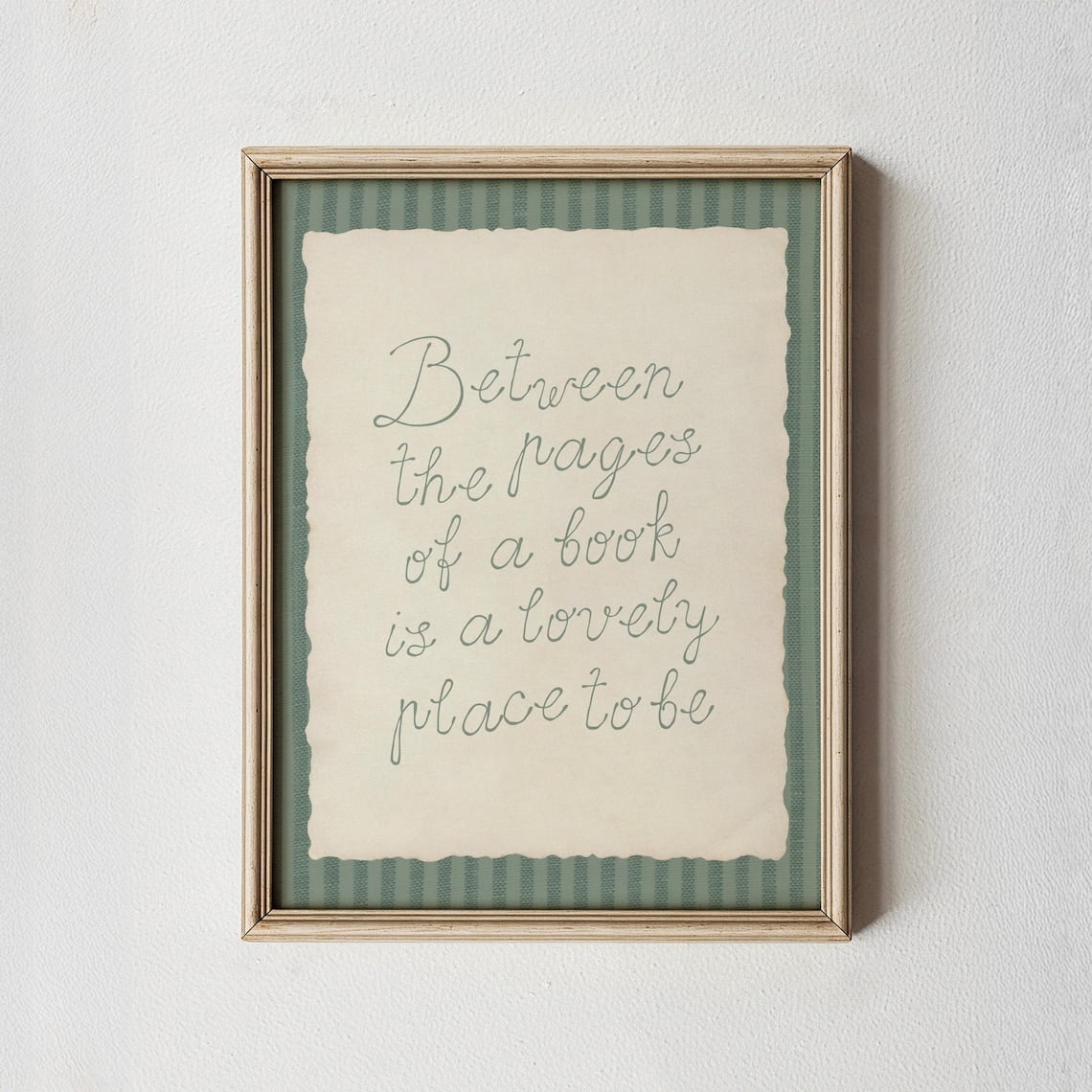 Between The Pages Of A Book Vintage Reading Poster For Library And Reading Nook Decor