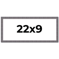 22x9 Frame Blue Kingsley Pewter Solid Wood Picture Frame Width 0.75 Inches |Interior Depth 0.5