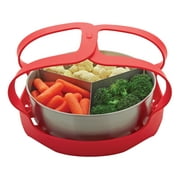 Instant Pot Bakeware Sling Official Silicone Accessory, Compatible with 6-quart and 8-quart Cookers in Red