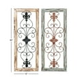 thumbnail image 3 of DecMode Multi Colored Wood Arabesque Scroll Wall Decor (2 Count), 3 of 10