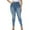 Retro Blue-773, variant on Gocolloa Womens Plus Size Skinny Jeans High Waisted Stretchy Classic Ankle Jean Dark Blue 14W