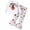 00-White67, variant on Byoo Toddler Girl's Halloween Ghost Bat Graphic Romper Outfit Long Sleeve Ruffle Shoulder Bodysuits Outdoor Suspender Skirt Set,Pink