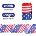 thumbnail image 5 of ZPAQI Memorials Day Patriotics Wire Ribbons Independences Day 4th of Julys Ribbons, 5 of 19