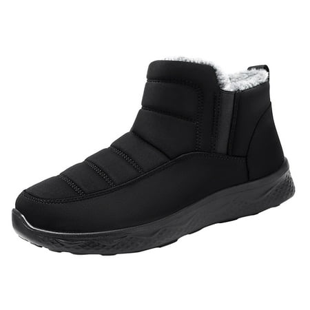 

Vedolay Slippers for Women s Vintage Leather Zipper High Snow Boots Fashion Winter Snow Boots For Women Flat Soft The Flash Boots