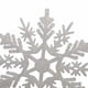 thumbnail image 4 of Cateissary 12 piezas hogar Oficina Hotel al aire libre portátil Navidad copo de nieve decoración Navidad colgante decoración banquete Kits de decoración para fiestas Blanco crema, 4 of 6