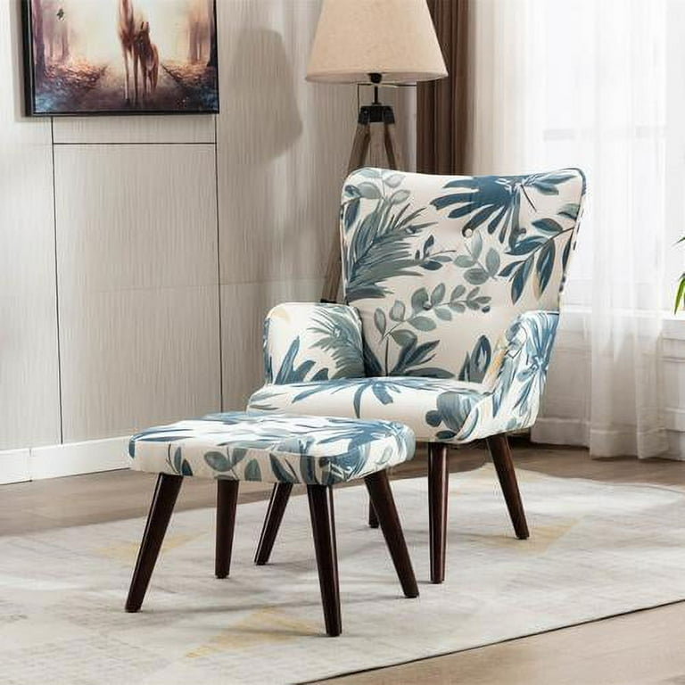 Leaf print armchair hotsell