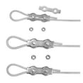 thumbnail image 2 of 6 Pieces M4 Wire Rope Clips Duplex Rope Clamp 2-Post Wire Rope Clip Pour Cordes Fixe Hanging Sun Sails, 2 of 6