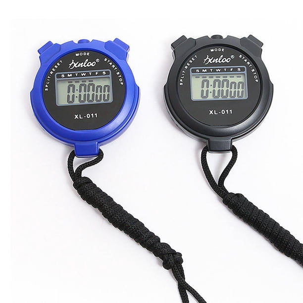 2 piezas-Cronómetro deportivo con temporizador, cronómetro digital dividido para entrenadores, natación, correr, entrenamiento, cronómetro,