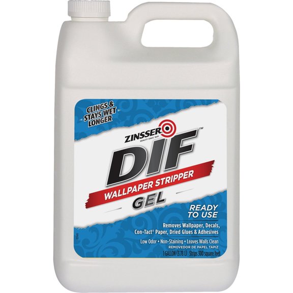 Zinsser & 2431 DIF Gallon Gel Wallpaper Stripper - Quantity 4 — Residential Use, Standard Application