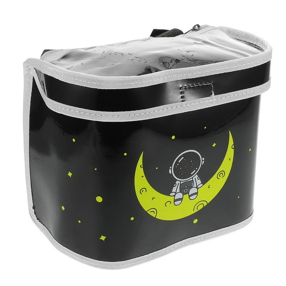 NICEXMAS Black Electric Scooter Storage Bag with Easy Installation and Spacious Front Pocket