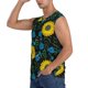 thumbnail image 3 of Fotbe Sunflowers And Blue Flower Men's Camiseta sin Mangas Estampada para Hombres, Playera Casual para Gimnasio, Entrenamiento, Playa-Small, 3 of 7