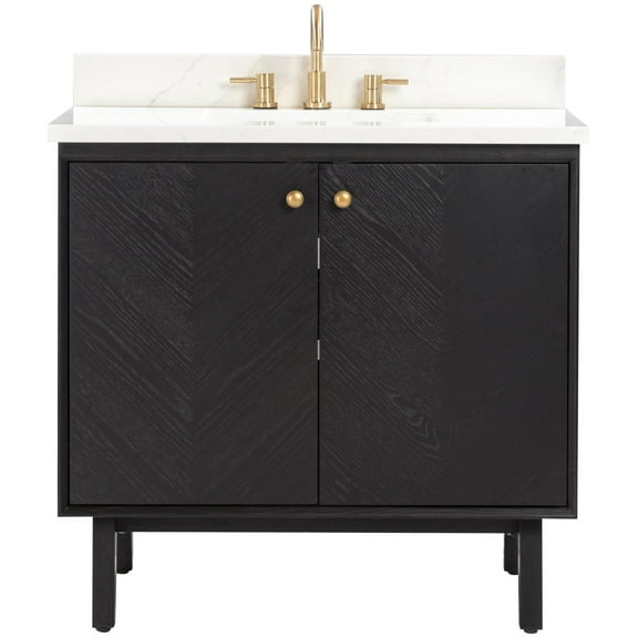 Avanity Adele-Vs37 Adele 36" Free Standing Single Basin Vanity Set - Black