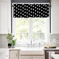 thumbnail image 3 of Halloween Autumn Window Valances Kitchen Short Curtains with Rod Pocket Cute Ghost Valance Drapes Farmhouse Window Treatment for Living Room Bathroom Decor 54" X 18", 3 of 6