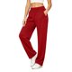 thumbnail image 2 of Neewe Wide Leg Pants for Women Flowy Palazzo Elastic Waist Trousers with Pockets Summer Trendy Outfits, 2 of 8