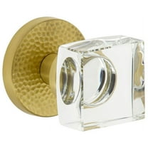 Viaggio Clomhmqdc_Psg_238 Circolo Hammered Solid Brass Passage Door Knob Set - Brass