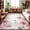 Pink, variant on Blue Flowers Washable Area Rug 2 x 3 ft Watercolor Hydrangeas Butterfly Botanical Floral Soft Non Slip Rugs Stain Repellent Indoor Felt Carpet for Living Dining Room Bedroom Home Office