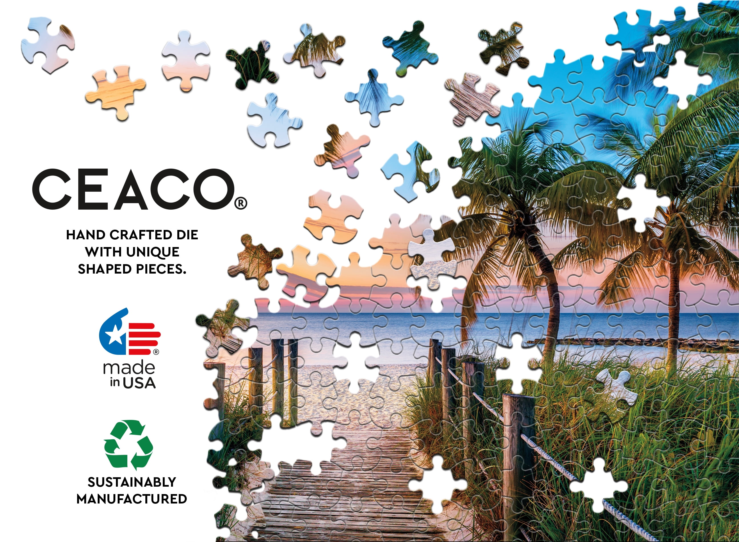 Ceaco - Scenic Photography - Boardwalk Key - 300 Piece Jigsaw Puzzle