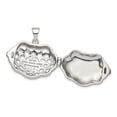 thumbnail image 2 of 27mm Sterling Silver Rhodium-plate Chinese Symbol For Wealth Locket Pendant - 7.1 Grams, 2 of 2