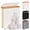 Beige, variant on Toilet Paper Storage Basket with Lid - The Ultimate Bathroom Organizer, Free Standing Toilet Paper Holder for Up to 9 Mega Rolls, Toilet Tissue Storage Bin with Handle for RV Closet, Black