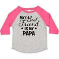 thumbnail image 3 of Inktastic My Best Friend is My Papa with Hearts Boys or Girls Toddler T-Shirt, 3 of 5