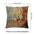 thumbnail image 4 of Acheng Throw Pillow Covers Cases Decorative Brown Rust Colorful Metal Rusty Steel Iron Structure Wall Door Two Sides Print Pillowcase Case Cushion Cover 22x22in, 4 of 7