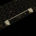 thumbnail image 3 of 5PCS Transparent Gold Plated Plate Mounted Stabilizer PCB Mount Keyboard Stabilizers for Mechanical Keyboards, 3 of 5