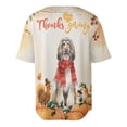 thumbnail image 2 of Happy Thanksgiving Afghan Hound with Turkey Pumpkins Autumn Vibes All Over Print 3D Baseball Shirt Dog Lover Softball Sport - 12018, 2 of 6