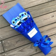 Lilo Stitch Plush Doll Toys Rose Bouquet Gift Box Stitch Soft Stuffed Dolls Stich Plush Bouquets for Kids Birthday Gifts 9