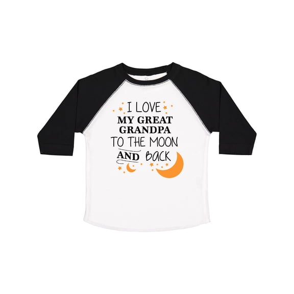 Inktastic I Love My Great Grandpa to the Moon and Back Boys or Girls Toddler T-Shirt