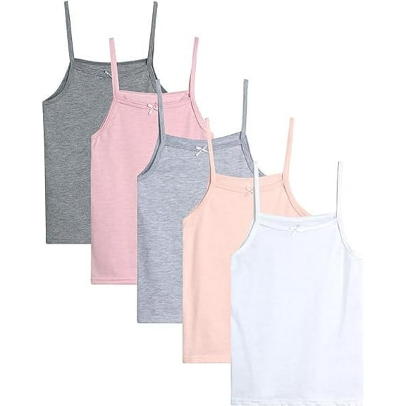 dELiA*s Toddler Girls Undershirt Cotton Soft Breathable Camisole Tank Tops 5 Pack