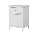 thumbnail image 6 of Noble House Nightstand with Drawer and Cabinet Storage, Freestanding Bedside Table, White Finish, 6 of 7