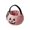 Pink, variant on Pastel Fabric Jack O Lantern Treat Bucket Gothic Halloween Tabletop Candy Station Decor, Elegant Spooky Seasonal Carry Tote for Entryway and Porch Displays