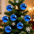 thumbnail image 5 of Coollooc Large Glitter Christmas Balls Ornaments for Xmas Tree Decor, Shatterproof Christmas Ball Ornaments Giant Xmas Tree Decoration Decorative Hanging Balls for Party, Home, Holiday(Blue), 5 of 8