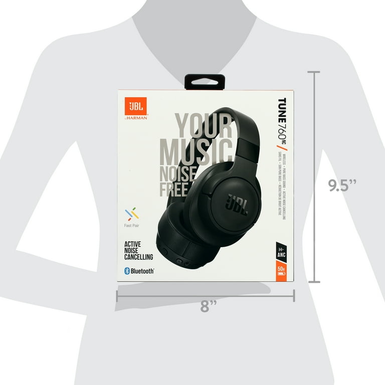 JBL Tune 760NC Bluetooth Headset with Pure Bass, Over-Ear