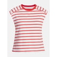 thumbnail image 6 of Time and Tru Women's Muscle Tank Top with Piped Trim, Sizes XS-XXXL, 6 of 6