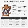 thumbnail image 5 of Naloa Gothic Skulls And Roses Sports Bras for Women,Sports Bras for Women High Support with Removable Pads-Large, 5 of 8