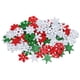 thumbnail image 1 of 50 Uds. De copos de nieve en rodajas de madera, adornos navideños de copos de nieve, recortes de madera, 1 of 6