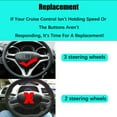 thumbnail image 6 of Steering Wheel Mounted Cruise Control Switch Button Kit, Fit For Honda Civic 2006-2008, Replace # 36770-SVA-A41 36770-SNA-A12 , Cruise Control Switch Replacement-black-a pair, 6 of 6