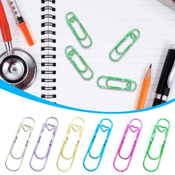 onlyliua ¡ Ofertas de Liquidación de Hoy Prime! Portalápices Multifuncional de Metal con Forma de Corazón, Clip para Papel, Hebilla para Bolígrafo, Accesorios para Escribir, Papelería, Cuaderno, Port