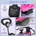 thumbnail image 5 of iYofe Toddler Push Car with Parent Handle, Licensed Ford Bronco Raptor 3-in-1 Ride on Toys for Toddlers with Music, Horn, Under Seat Storage, Pink, 5 of 8