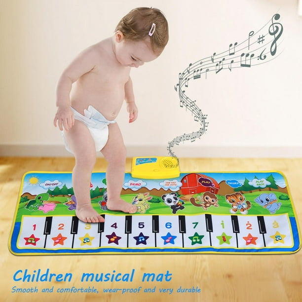 2 en 1 Tapis musical électrique Jouets Set Toddler Bébé Piano
