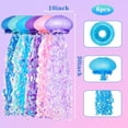 thumbnail image 5 of 6pcs 10"Hanging Jellyfish Paper Lanterns - Under The Sea Party & Mermaid Birthday Decorations, Baby Shower, Nautical Events, Ocean Theme Classroom & Beach Room Decor, 5 of 7