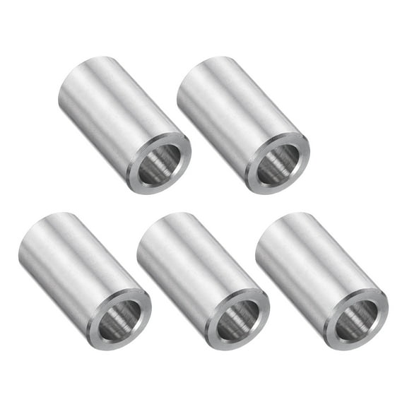 5 Packs Stainless Steel Spacer 5/16" Bore x 1/2" OD x 3/4" Length
