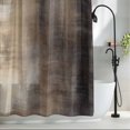 thumbnail image 2 of Ombre Brown Black Painting Art Fabric Shower Curtain Retro Style Washable Shower Curtains for Bathroom, Waterproof Bath Curtain with Hooks Home Decor 72x72in, 2 of 8