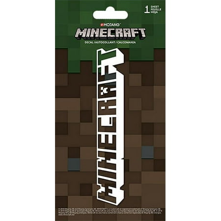 Trends International Minecraft 4 Color Decal - 4" x 8"